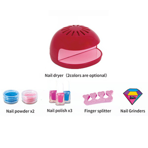 Juego de secado de belleza cosmética para niñas pequeñas, juego de Mini secador de uñas para niñas pequeñas - Product Image 3