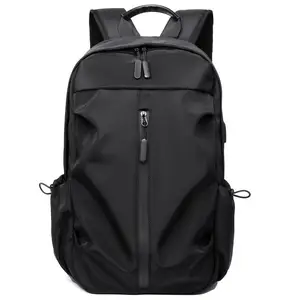 Weicher Stoff Schlanker leichter Reise rucksack Profession elle Computer tasche für Herren mit USB-Ladeans chluss für die Arbeit Laptop-Rucksack