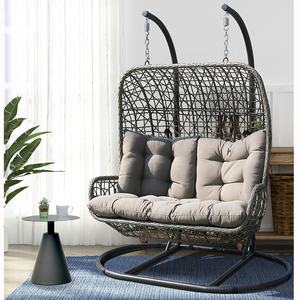 MEIJIA — <span class=keywords><strong>hamac</strong></span> <span class=keywords><strong>2</strong></span> <span class=keywords><strong>places</strong></span> d'extérieur en osier, chaise à bascule, en forme de rotin, pour jardin - Product Image 1