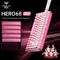 Clavier de jeu sans fil Aula HERO68Air à interrupteurs magnétiques, RT0.005MM, 8Khz, 0.125ms, déclenchement rapide, périphérique de jeu