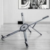 Nouveau support de produits technologiques créatifs, support pour ordinateur portable, 5 en 1, universel, rotation à 360°, en alliage d'aluminium E05, magnétique, pour bureau, voyage