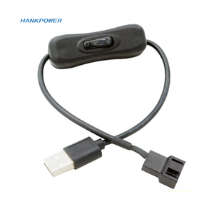USB untuk IDE 4Pin Molex kipas sakelar kabel daya adaptor sarung komputer 12V 4Pin betina Ke 5V kabel adaptor USB jantan USB - Product Image 2