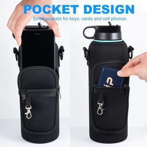 Portabottiglie con tracolla per Hydroflask 32oz 40oz, borsa a tracolla con tasca per telefono, per uso esterno - Product Image 5