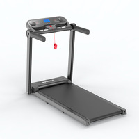 Tapis roulant électrique M5 en stock avec surveillance de la fréquence cardiaque, modèle pliable pour usage domestique, connectivité application musicale, réglage de l'inclinaison