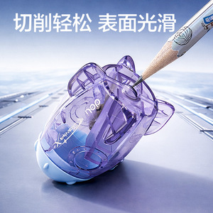 Deli HT138 Pencil Sharpener Mixed Color Geometric Design For Children And Teens - Product Image 3