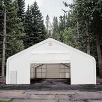 Tente de stockage portable en PVC pour le traitement textile, structure en acier à double treillis