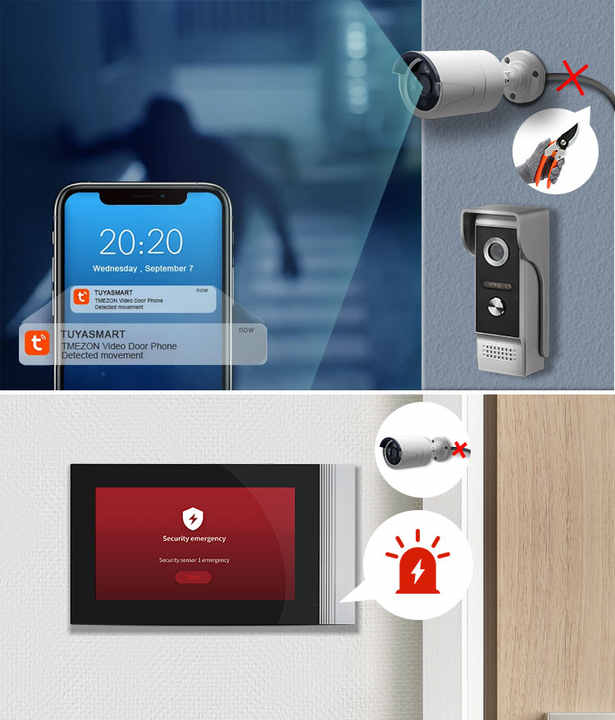 Video Door Bell Smart 7 Inch - Secure & Versatile Intercom