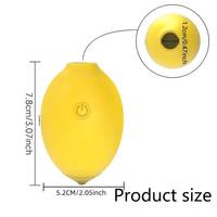Vibrateur multifonction en forme de citron avec 3 modes de vibration et 10 modes de succion, rechargeable par USB, design compact et silencieux pour femmes