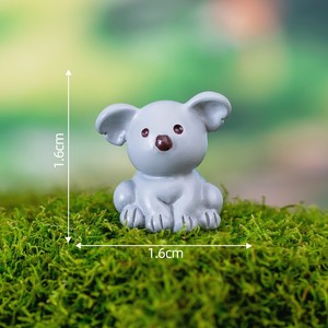 Micro-paesaggio in muschio, creativo e carino, con figurine di animali in miniatura: rana, piccola anatra gialla, decorazione, <span class=keywords><strong>mini</strong></span> ornamento. - Product Image 4