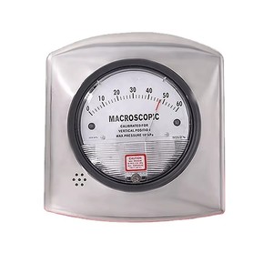 Manómetro Diferencial de Acero Inoxidable Modelo 2000/3000 para Uso en Cuartos Limpios y Granjas Ganaderas 60pa 500pa - Product Image 1