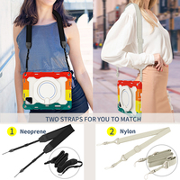 Untuk Xiaomi Pad 7 Pro 2024 11.2 inci penutup transparan pc penutup belakang case built in tali bahu