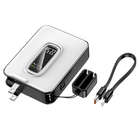 Vente en gros 10000mAh ABS chargeur sans fil batterie externe magnétique 18W Smart Phone Station de charge avec écran d'affichage LED