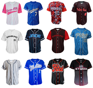 Jersey de béisbol personalizado, ropa de béisbol, servicio OEM camisetas de béisbol lisas - Product Image 2