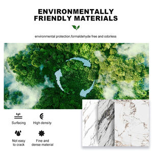 Pannelli <span class=keywords><strong>in</strong></span> PVC Effetto Marmo Lucido 1220*2440mm*3mm, Impermeabili e Ignifughi, per <span class=keywords><strong>Pareti</strong></span> di Soggiorno e Sala da Pranzo - Product Image 2