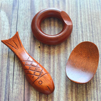 Support de baguettes en bois personnalisé avec logo, repose-baguettes pour restaurant, cuisine, accessoires de table à manger, cadeau, fournitures