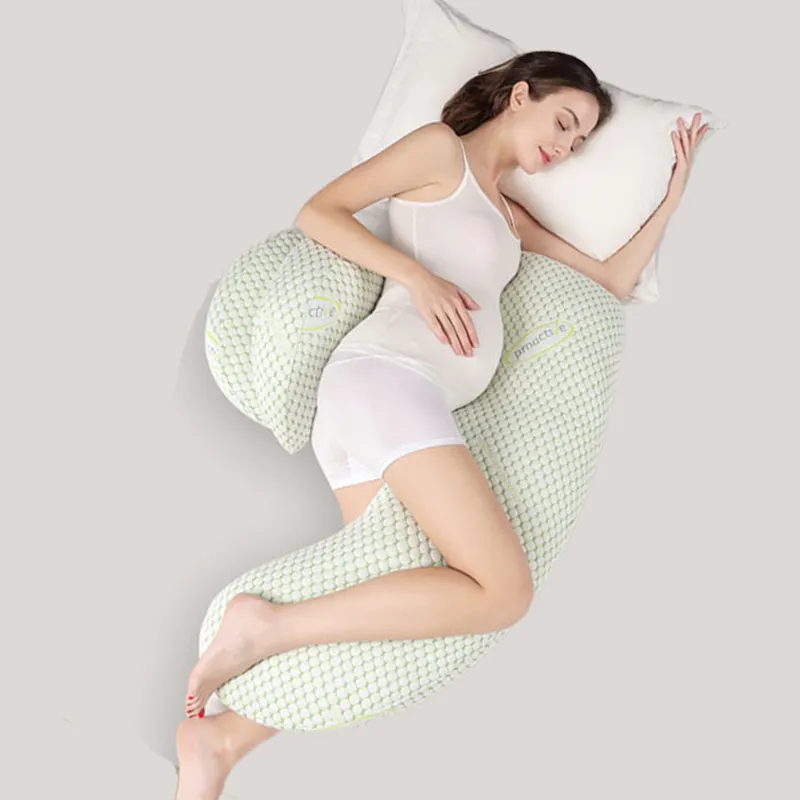 Hesen Venta caliente para mujeres embarazadas Dormir Cuerpo Almohada Embarazo Almohada Maternidad Almohada