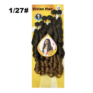 Mèches de cheveux bouclés 6X de 18-22 pouces, qualité supérieure, sans nœuds, fibres douces, boucles françaises, tissage de cheveux ondulés lâches, inégalées - Product Image 2