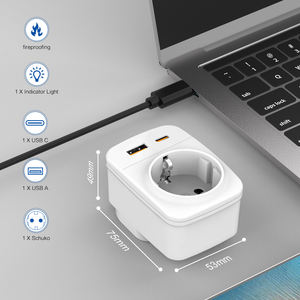 Adaptador <span class=keywords><strong>de</strong></span> viaje Adaptador <span class=keywords><strong>de</strong></span> <span class=keywords><strong>enchufe</strong></span> USB <span class=keywords><strong>DE</strong></span> LA UE al Reino Unido <span class=keywords><strong>Enchufe</strong></span> <span class=keywords><strong>de</strong></span> Inglaterra y Alemania con 2 puertos <span class=keywords><strong>de</strong></span> 2 y 1 puerto para el Reino Unido Inglaterra <span class=keywords><strong>Irlanda</strong></span> Malasia - Product Image 2