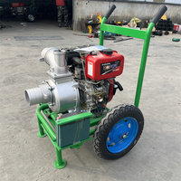 Ensemble de pompes à eau à moteur essence/diesel, utilisé pour l'irrigation agricole et le traitement des eaux usées