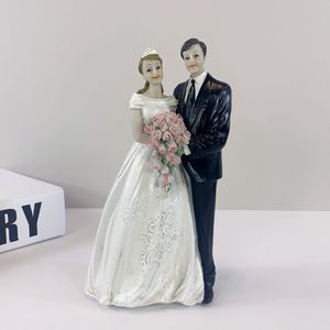 Đám cưới các cặp vợ chồng Đồ chơi bán buôn Bánh Cưới Công cụ trang trí bánh phụ kiện nhựa đám cưới các cặp vợ chồng búp bê thiết lập bánh trang trí - Product Image 5