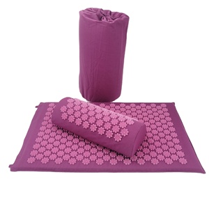 Nieuwe Eco Natuurlijke Groothandel Plastic Spikes Linnen Acupressuurmat en Kussenset Met Tas - Product Image 2