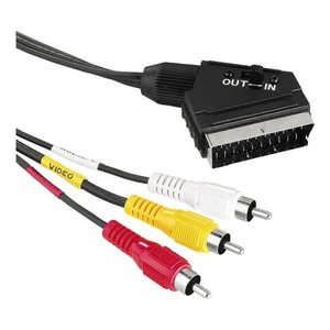 Cavo adattatore Video Scart Rca In&Out 2m ICOC SCART 3RGB - Product Image 2
