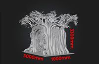 Solution d'aménagement paysager créative et artistique pour structures de maison sculpturales sur mesure OEM, fabriquées en Chine