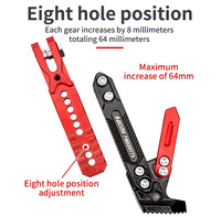 Nouveau support latéral de stationnement réglable en alliage d'aluminium modifié pour moto, béquille latérale CNC pour moto