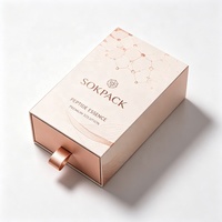 Caja de Cartón Ecológica Personalizada con Cajón Deslizable Rígido para Esencia de Péptidos, con Inserto para Vial, para Suero, Ampolla, Cuidado de la Piel, Regalo