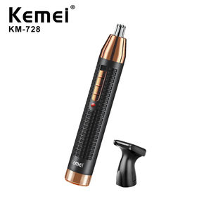 Kemei KM-728 2 en 1 <span class=keywords><strong>Tondeuse</strong></span> à poils de <span class=keywords><strong>nez</strong></span> <span class=keywords><strong>rechargeable</strong></span> pour hommes <span class=keywords><strong>Tondeuse</strong></span> pour <span class=keywords><strong>oreilles</strong></span>, visage, <span class=keywords><strong>nez</strong></span>, <span class=keywords><strong>sourcils</strong></span>, sans fil - Product Image 1