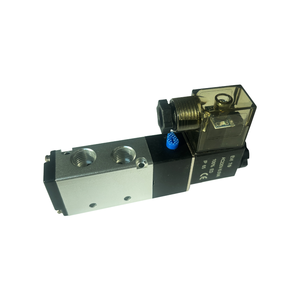 Valvola Solenoide a 5 Vie 2 Posizioni con Filettatura 1/4\", Base con Silenziatore 4V210 - Product Image 1