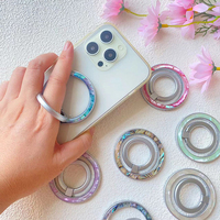 Fabriqué en Chine, support magnétique pour téléphone portable de type coquillage, durable et de haute qualité
