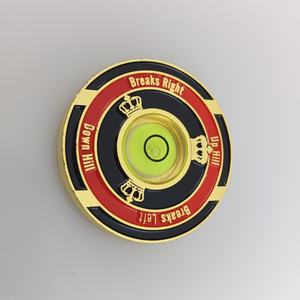 Set di marcatori per palline da golf in lega di zinco placcati <span class=keywords><strong>oro</strong></span>, stile moderno, personalizzati, all'ingrosso, con chip da poker <span class=keywords><strong>Monte</strong></span> Carlo stampati UV - Product Image 5