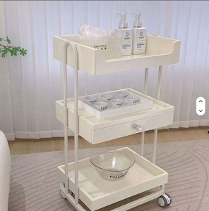 Carrito de Belleza Móvil Multifuncional, Mueble de Salón con Práctico Estante - Product Image 3