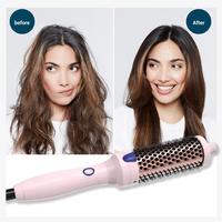 ZEXI Peigne Coiffant Bouclant Fluffy, 5 Températures et Contrôle à un Clic pour Usage Domestique