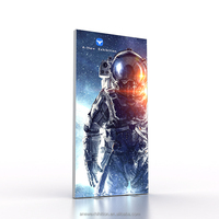 Boîte lumineuse d'affichage à LED avec cadre en aluminium portable, forme rectangulaire, outil de publicité intérieure, installation facile, haute luminosité pour