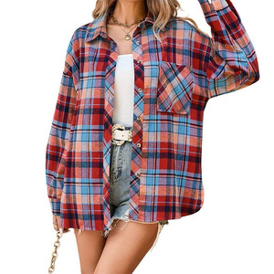 <span class=keywords><strong>Camicia</strong></span> da <span class=keywords><strong>donna</strong></span> con bottone in flanella <span class=keywords><strong>a</strong></span> manica lunga - Product Image 3