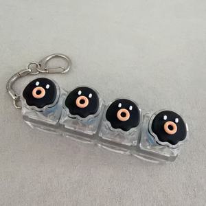 Porte-clés Fidget Clavier 3D Personnage Mignon 3/4/9 Touches, Jouet Anti-Stress à Interrupteur Mécanique ASMR, Breloque de Sac à Dos, Cadeau - Product Image 3