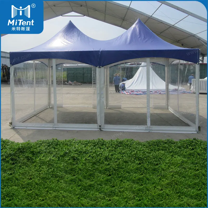خيمة حفلات زفاف عالية التحمل 10x20 قدم خيمة للحفلات وآمنة تجارية فاخرة مع أبواب متحركة وجدران نظيفة