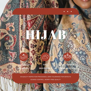 Mùa Đông Dày Ấm Cashmere Khăn Cho Nam Giới Đầy Đủ In Mô Hình Ngựa Dệt Khăn Cho Phụ Nữ Hồi Giáo Hijab Đan Dân Tộc Khăn Choàng - Product Image 2