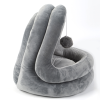 Lit amovible et lavable pour chat, joli style, garde au chaud avec toit, canapé de maison pour animaux domestiques
