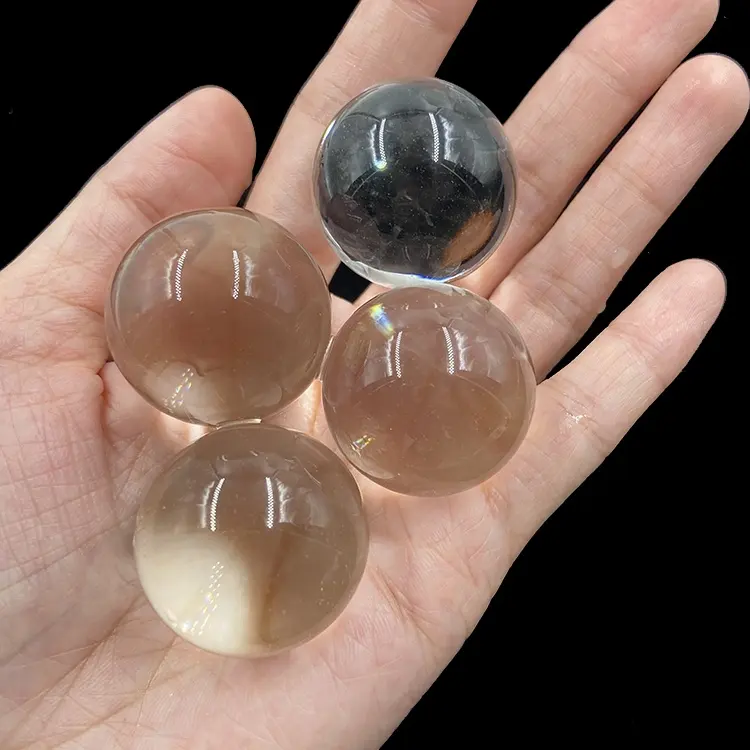 Bola Kristal Bening 20Mm 22Mm 25Mm 28Mm 30Mm, Manik-manik Kaca Besar Tanpa Lubang untuk Dekorasi, Silakan Hubungi Kami untuk Pengiriman