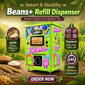 Distributeur automatique super grand format <span class=keywords><strong>pour</strong></span> fruits, pain, <span class=keywords><strong>jus</strong></span> <span class=keywords><strong>de</strong></span> noix <span class=keywords><strong>de</strong></span> coco frais, beignets, aliments sains, avec fonctions <span class=keywords><strong>de</strong></span> refroidissement et <span class=keywords><strong>de</strong></span> distribution robotisée - Product Image 1