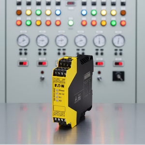 Relais de sécurité EATON ESR5-NO-41-24VDC, quatre langues de programmation, fonctionnement basse consommation, pour commande de moteur de grue portuaire - Product Image 5