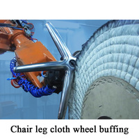 Robot polissage robinet raccords sanitaires pièces automobiles tampon Zinc laiton métal ébavurage rectifieuse pour jambe de chaise