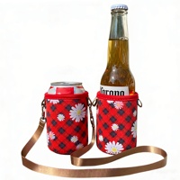 Support de boisson avec cordon, porte-gobelet de voiture, Koozy personnalisé avec logo, Koozy de mariage, Koozy personnalisé pour canette de bière, manchon de refroidissement pour tasse à café