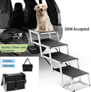 Hond Auto Trap Huisdier Ladder Opvouwbare Hond Auto Rit Met Antislip Oppervlak, Draagbare Huisdier Trappen Voor Auto <span class=keywords><strong>Suv</strong></span> En Vrachtwagen - Product Image 1
