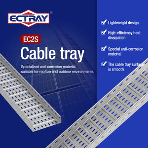 ECTRAY Bac de gestion des câbles en zinc, aluminium et magnésium, bac de câbles galvanisé à économie d'énergie, taille personnalisée, bac de câbles en acier pour extérieur - Product Image 1
