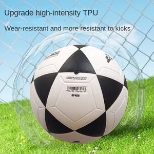 Ballon <span class=keywords><strong>de</strong></span> <span class=keywords><strong>football</strong></span> en PVC pour l'entraînement scolaire, l'enseignement, les matchs, les sports <span class=keywords><strong>de</strong></span> plein air, 0,26 kg, pour adolescents, adultes et enfants - Product Image 2