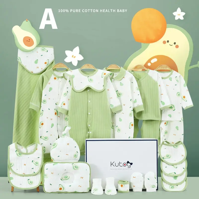 2023 Autumn winter clothing full moon baby's first birth supplies Newborn baby gift box set newborn